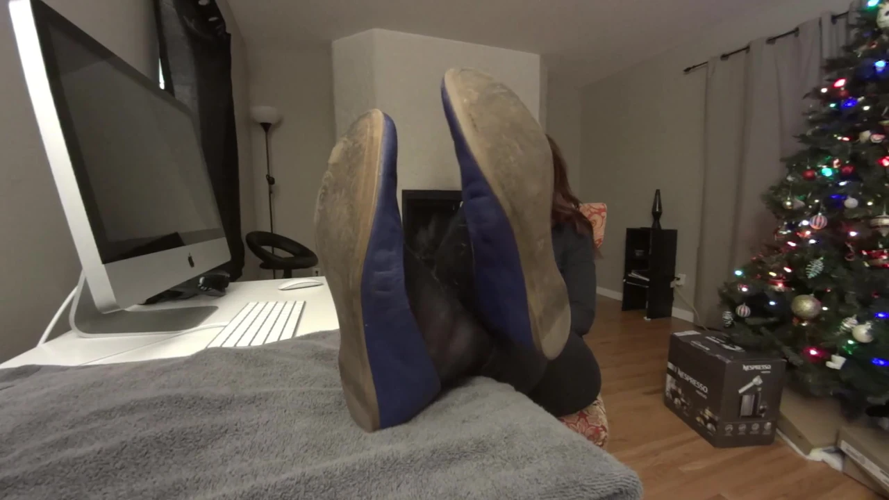 Employee Worship’s his Bosses Soft, Sexy, Perfect Nylon Soles After Hours (FULL Video)