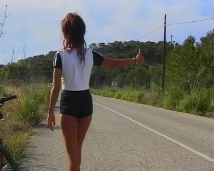 Sweet German girl getting her asshole fucked outdoors