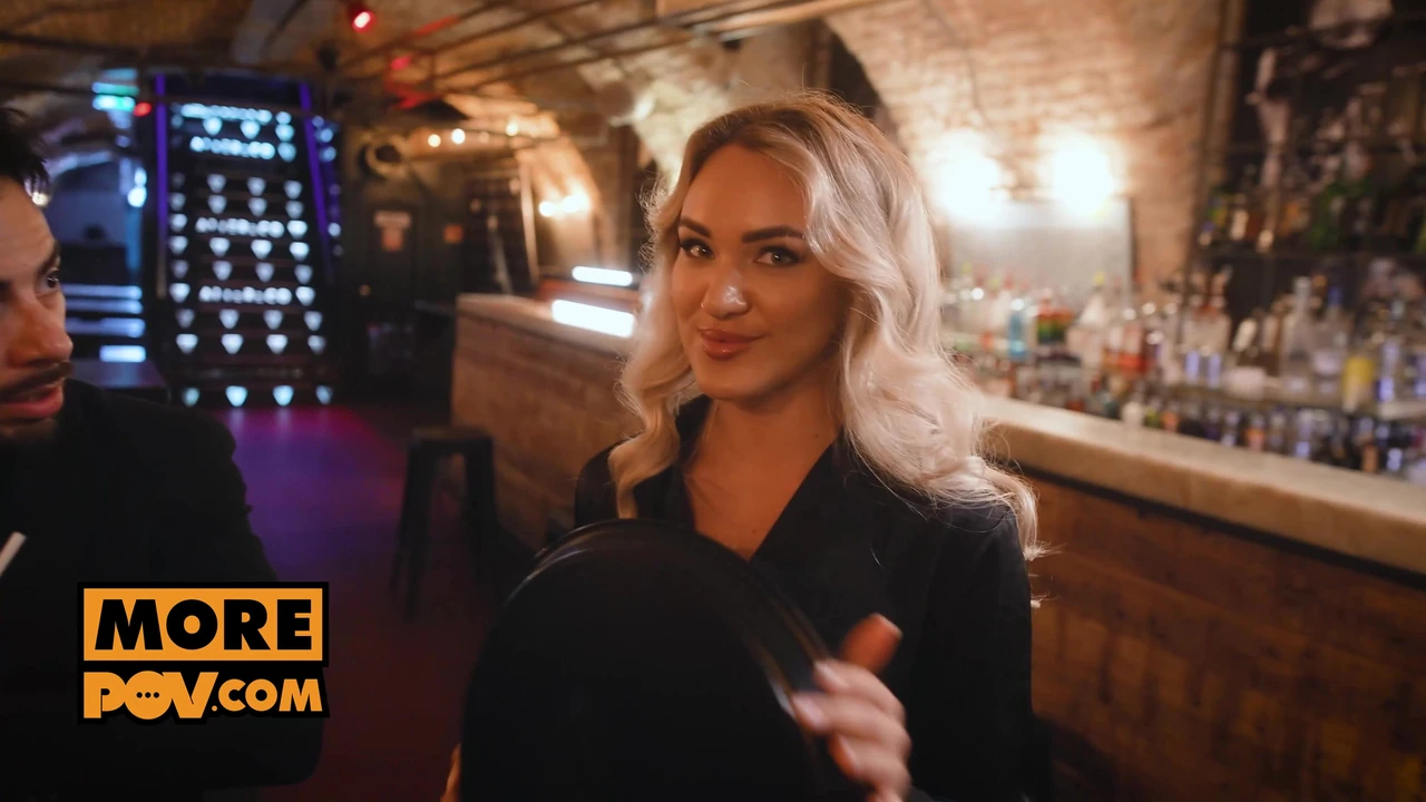 Blonde slut Merida Sat fucks you hard in threeway spit roast