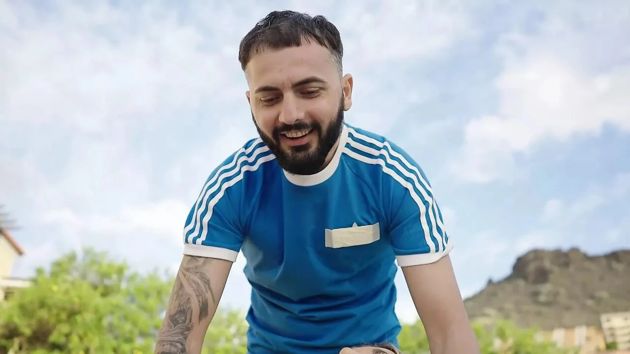 Natural busty mom takes young cock near swimming pool